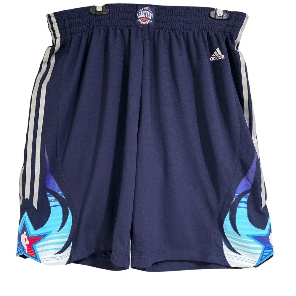 Adidas NBA All Star 2009 Shorts Mens XL Navy Phoenix Eastern Conference